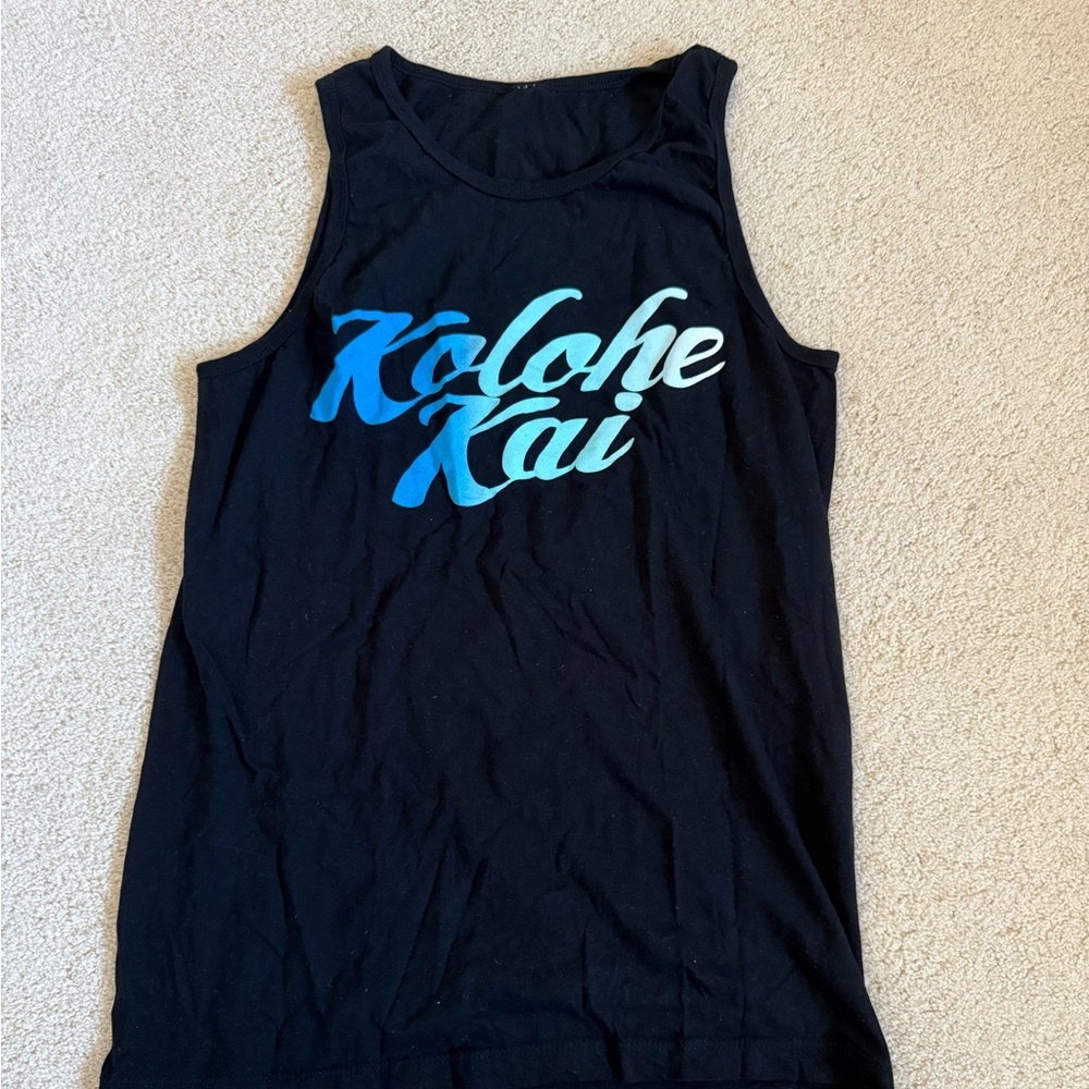 Kolohe Kai Tour Black Tank Top Size S